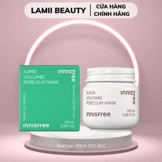 BẢN MỚI- Mặt nạ đất sét INNISFREE SUPER VOLCANIC PORE CLAY MASK 2X 100ml- LAMII BEAUTY