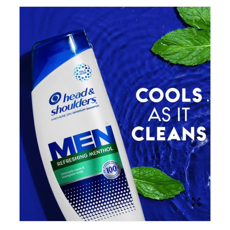 DẦU GỘI HEAD&SHOULDERS MEN MỸ - HƯƠNG BẠC HÀ 613ML