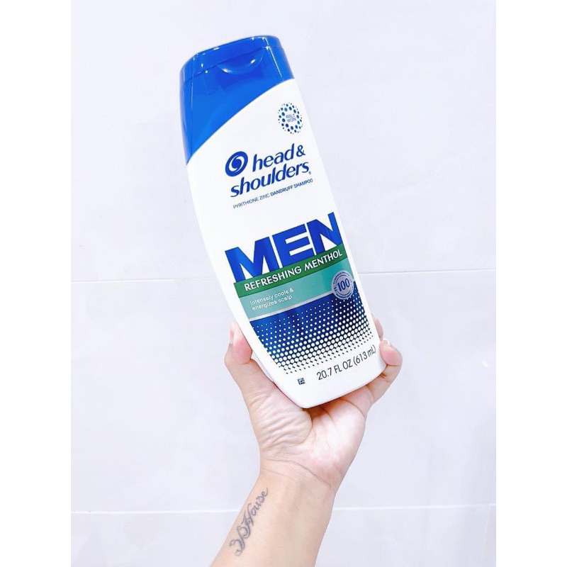 DẦU GỘI HEAD&SHOULDERS MEN MỸ - HƯƠNG BẠC HÀ 613ML