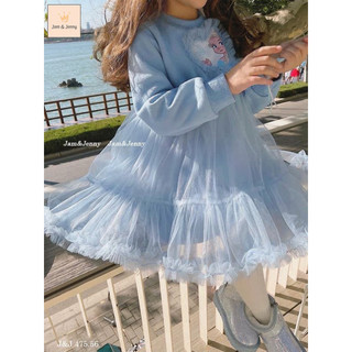 Váy Elsa xanh bồng bềnh