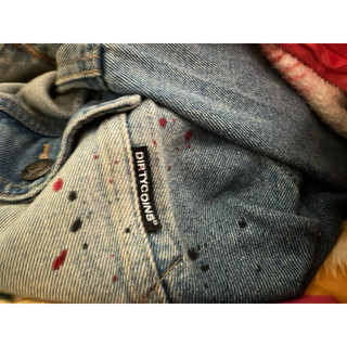 Áo khoác jeans dirty coins
