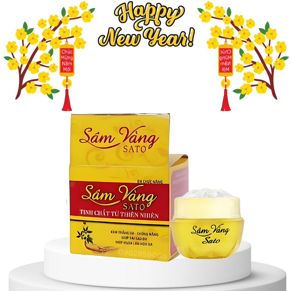 Kem sâm vàng trắng da thảo dược đông y