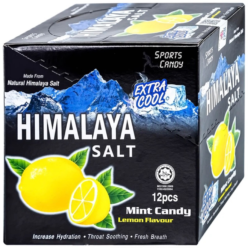 ✅[Chính hãng ] Kẹo ngậm bạc hà hương chanh muối the mát Himalaya Salt Extra Cool (15g)