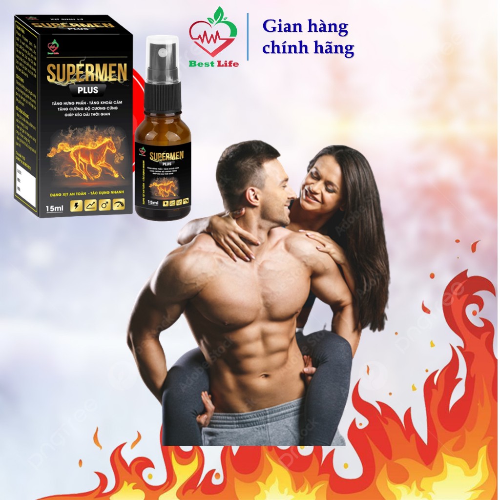 Best Life SUPER MEN plus Tăng cường sinh lý cải thiện tình trạng yếu sinh lý xuất tinh sớm chai dạng xịt 15ml