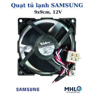 quạt tủ lạnh samsung 9x9cm 12v 3 dây dùng cho model RT20HAR8DBU/SV-RT29K5532BY/SV-RT38K5982BS/SV-RT22SARBDSA-RT38CG6584B