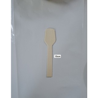 Muỗng gỗ dẹp 10cm - gỗ