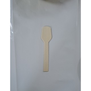 Muỗng gỗ dẹp 10cm - gỗ  (50 cái/1 bịch)