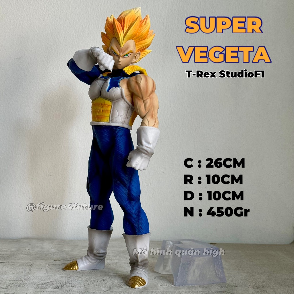 Mô Hình Super Vegeta Cao 26cm - Vegeta T-rex StudioF1 - Dragonball - 7 viên ngọc rồng