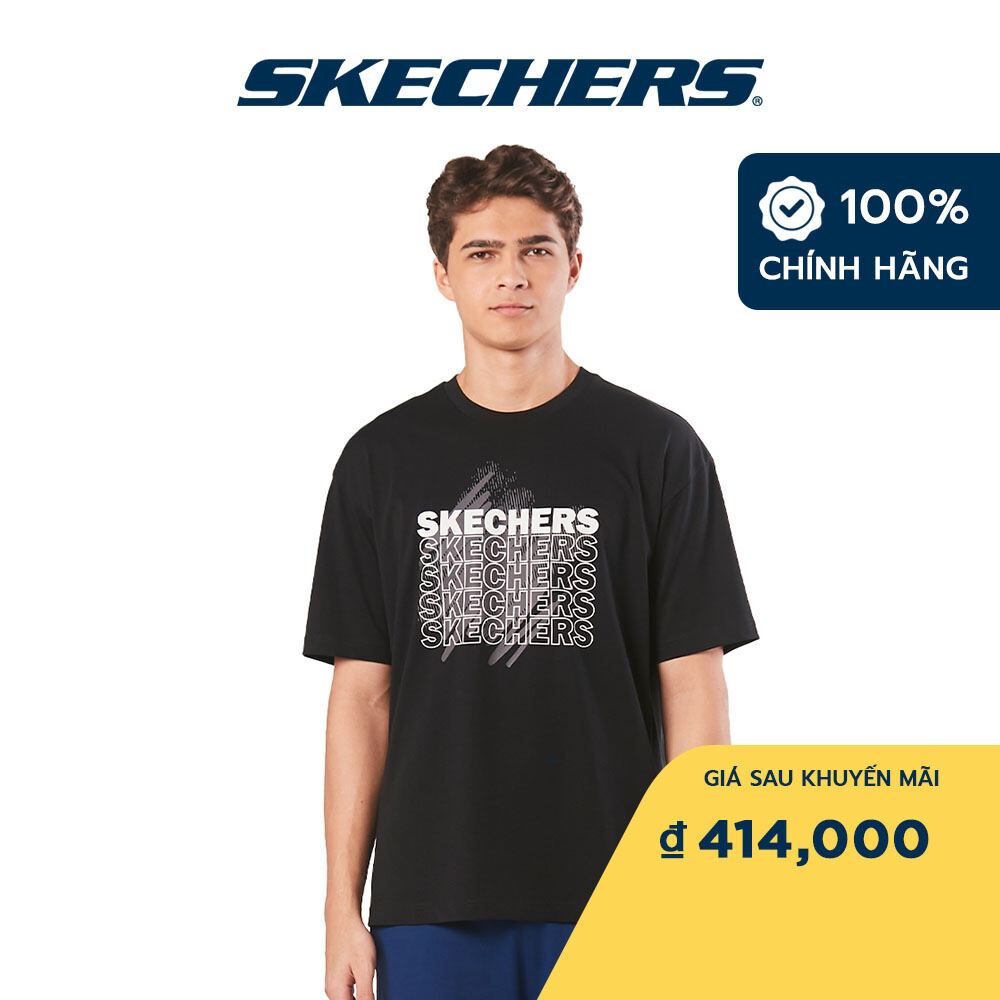 Skechers Nam Áo Thun Tay Ngắn Tập Gym, Thường Ngày, Đi Học, Đi Làm - SL22Q4M297-0018