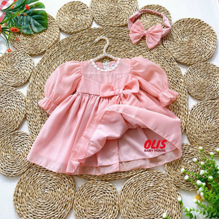 Đầm công chúa cho bé gái olis baby house, đầm đầy tháng cho bé gái sơ sinh, size 2 - 28 kg