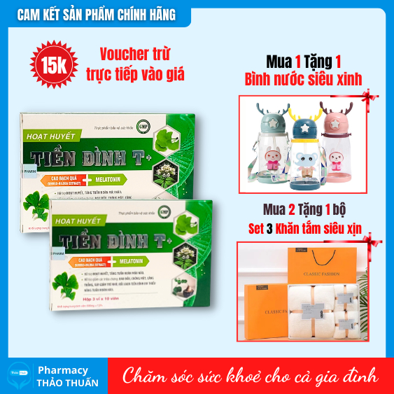 Hoạt huyết tiền đình t+ - Hết đau đầu, đau nửa đầu, rối loạn tiền đình.