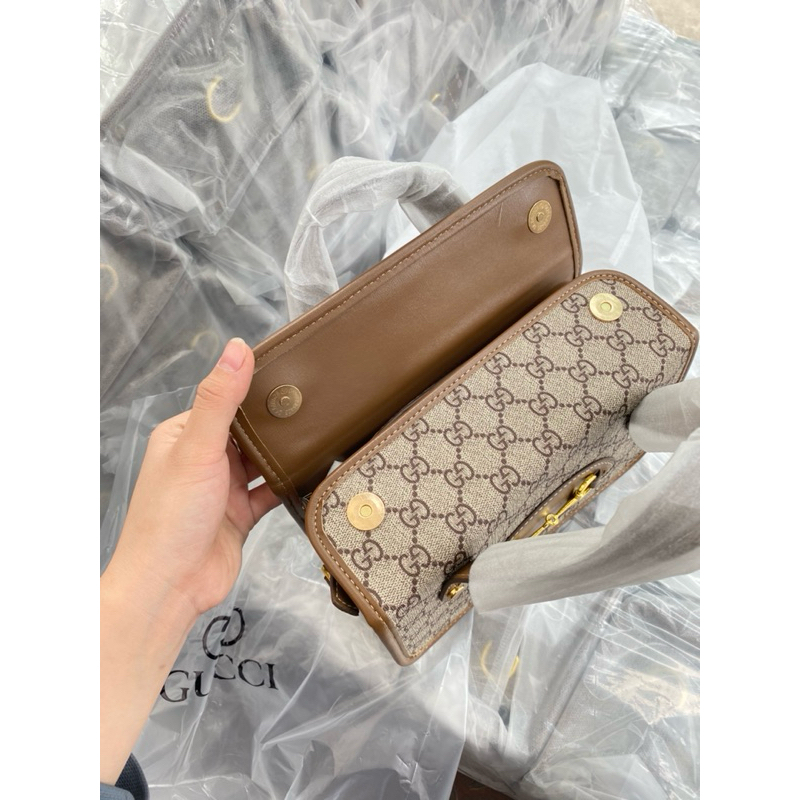 Túi G.g  dáng hộp xách tay,đeo chéo sz 22-ảnh chup thât