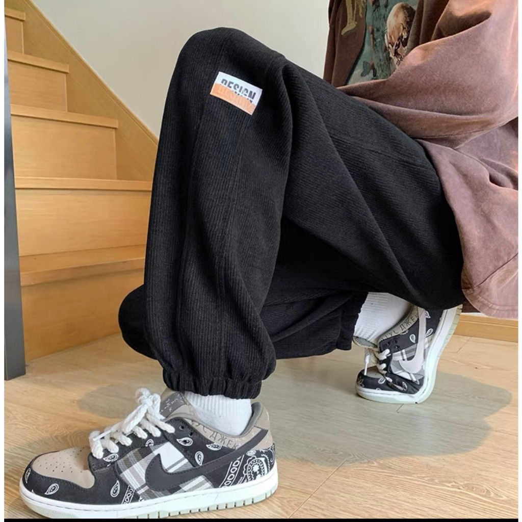 Quần Ống Rộng Nam Nữ - Quần jogger DESIGN Chất Vải Nhung Tăm Dày Dặn Siêu Đẹp Unisex Ulzzang