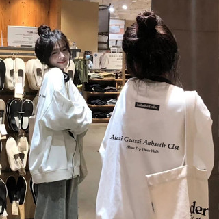 Focus local brand fashion vintage cổ tròn áo sweater nỉ dày nữ form rộng unisex ulzzang 100%cotton