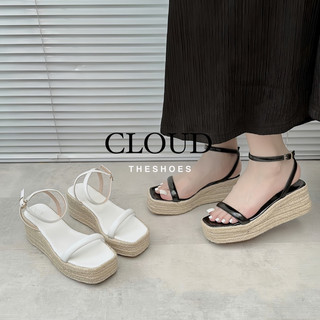 Giày sandal nữ đế xuồng cói