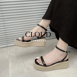 Giày sandal nữ đế xuồng cói