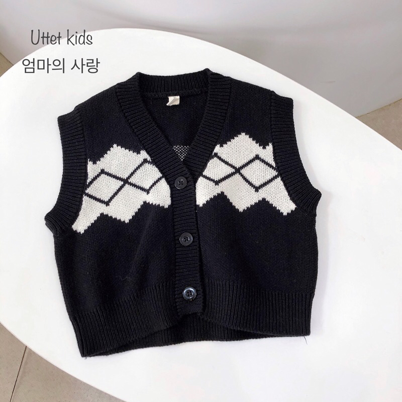 ÁO GILE LEN PHONG CÁCH HÀN QUỐC CHO BÉ GÁI VÀ BÉ TRAI THỜI TIẾT THU ĐÔNG  Z37