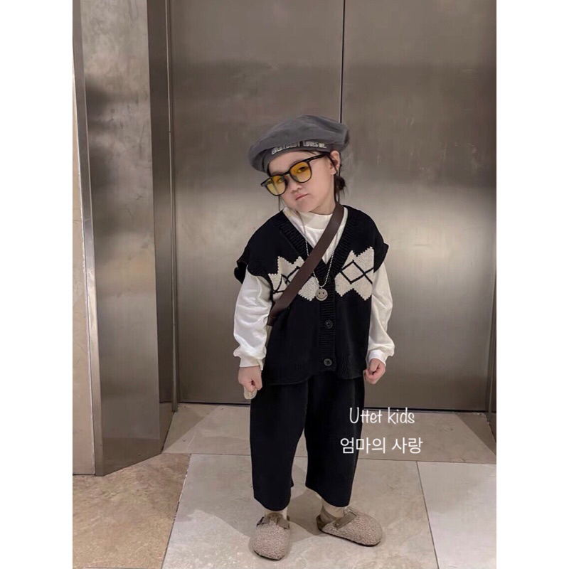 ÁO GILE LEN PHONG CÁCH HÀN QUỐC CHO BÉ GÁI VÀ BÉ TRAI THỜI TIẾT THU ĐÔNG  Z37