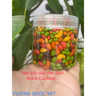 Hạt trái cây cho chim vẹt sun,cockatiel, monk hũ 100g