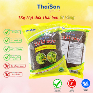 Hạt Dưa sạch Thái Sơn rang củi không nhuộm màu 1Kg loại bì vàng HD1MV