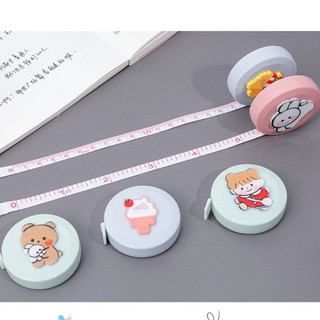 Thước dây thước dây đo vòng eo thước dây cuộn mini rút tự động hình thú cute tiện dụng