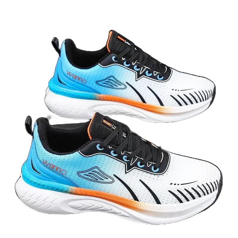 Giày sneaker, giày thể thao Wano_240 Nam xám phối, nhẹ vải lưới thoáng khí