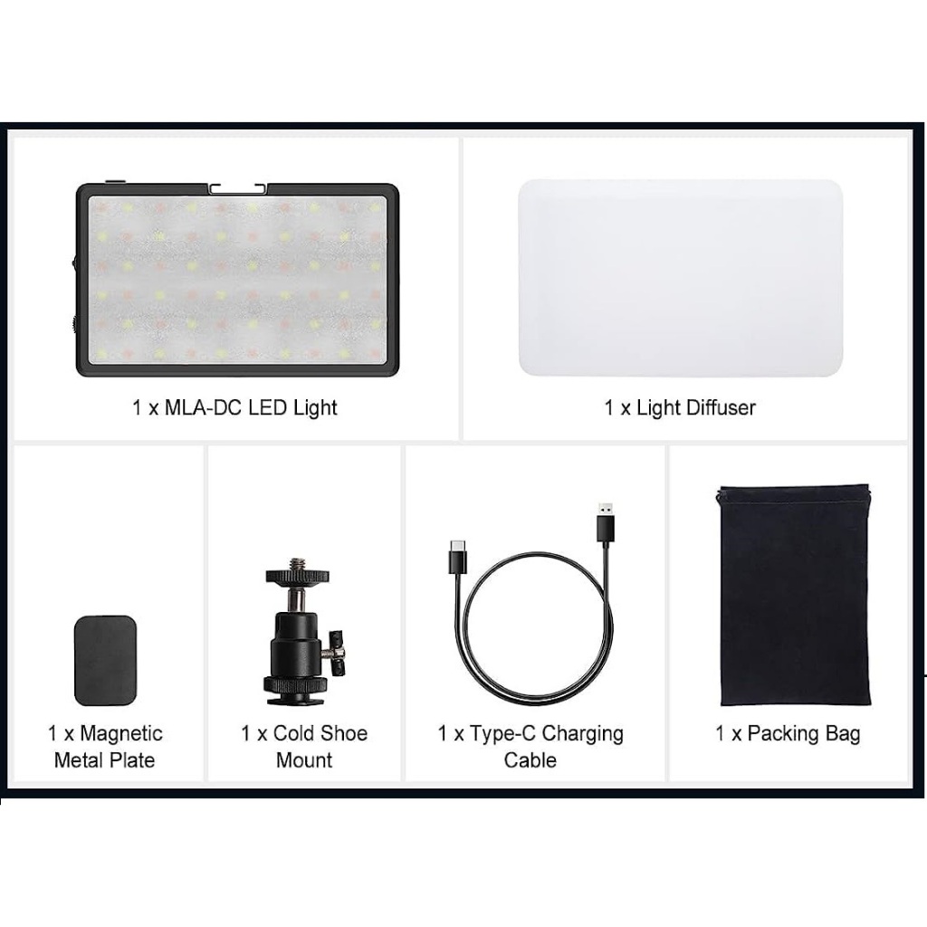 COLBOR PL8R RGB Led Video Light  - Đèn Led Quay Phim Đổi Màu RGB Tích Hợp Pin Sạc 5000mAh - Hàng Chính Hãng