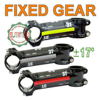 Pô tăng 3T ARX TERM 17 độ nhôm phủ carbon cho xe đạp fixed gear