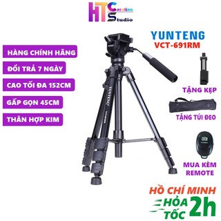 Chân máy ảnh, tripod yunteng vct-691rm tặng kèm kẹp điện thoại