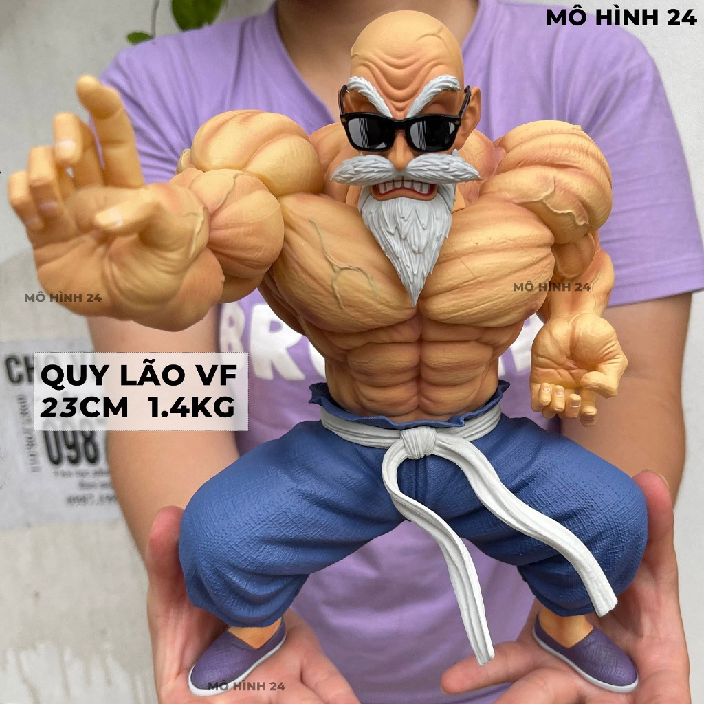 [SIZE TO] Mô hình figure Quy Lão VF 23cm sư phụ ông rùa Quy lão tiên sinh Muten Roshi Dragonball 1,5kg kame giá sỉ