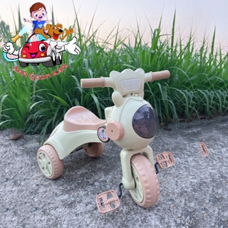 Xe đạp 3 bánh phi hành gia xe chòi chân cho bé gấp gọn có đèn nhạc và cốp hàng cao cấp cao cấp