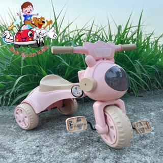 Xe đạp 3 bánh phi hành gia xe chòi chân cho bé gấp gọn có đèn nhạc và cốp hàng cao cấp cao cấp