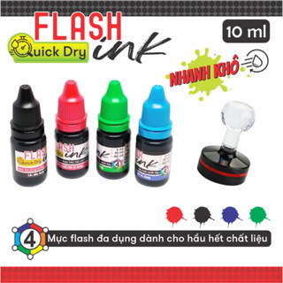 Mực Đóng Dấu Dành Cho Con Dấu Flash In Lên Nhiều Chất Liệu Nhanh Khô - Mực Số 4
