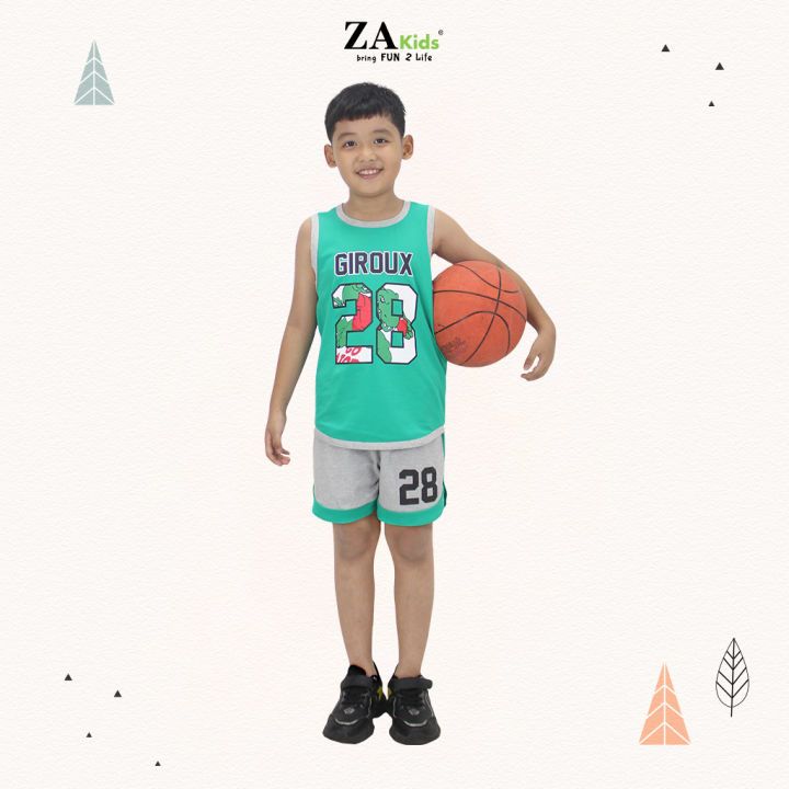 Bộ Quần Áo Thun Sát Nách Thể Thao 28 Bé Trai Cotton Thoáng Mát  ZAkids ZA0231516