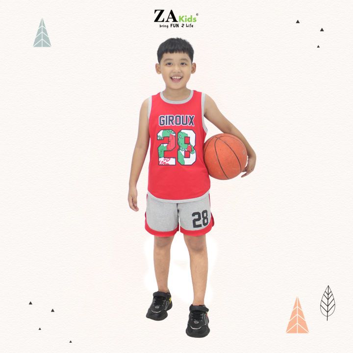 Bộ Quần Áo Thun Sát Nách Thể Thao 28 Bé Trai Cotton Thoáng Mát  ZAkids ZA0231516