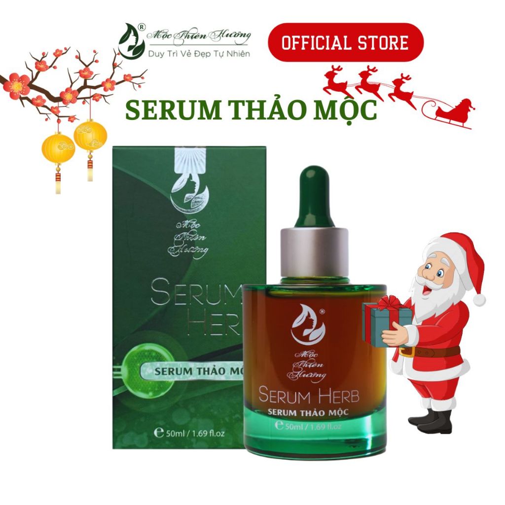 Serum Xóa Mụn Mờ Thâm Tái Tạo, Trắng Da - Serum Thảo Mộc 50ml Mộc Thiên Hương