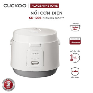 Nồi cơm điện Cuckoo 1.8L CR-1095 màu trắng- Công nghệ nhiệt 3D - bản quốc tế tiếng Anh - Hàng chính hãng Cuckoo Việt Nam