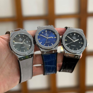 Đồng Hồ Nam Hub Máy Pin Viền Trơn Classic 40mm Mặt AUTOMATIC Khóa Thông Minh Chống Nước Bảo Hành 12 Tháng