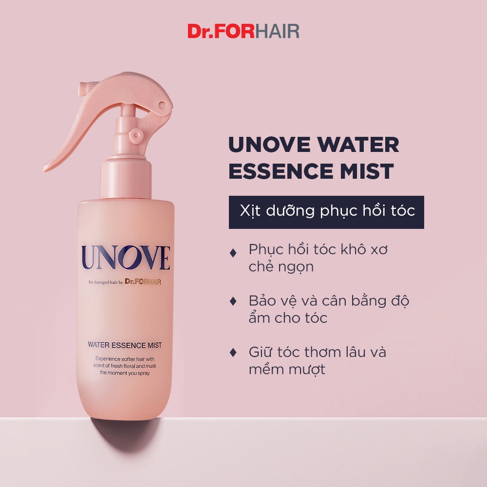 Xịt dưỡng phục hồi tóc Dr.FORHAIR UNOVE WATER ESSENCE MIST 200ml