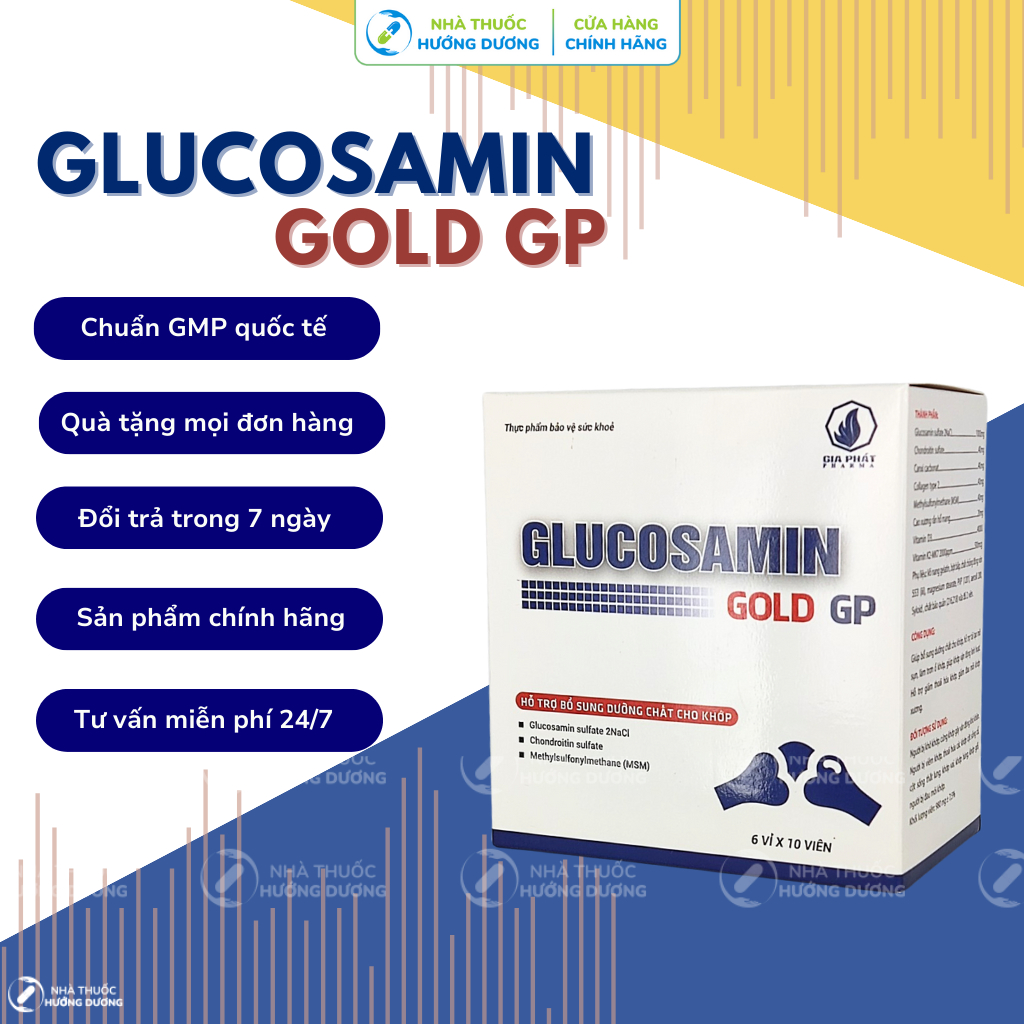 Viên Uống Khỏe Xương GLUCOSAMIN GOLD GP - Ngừa Loãng Xương