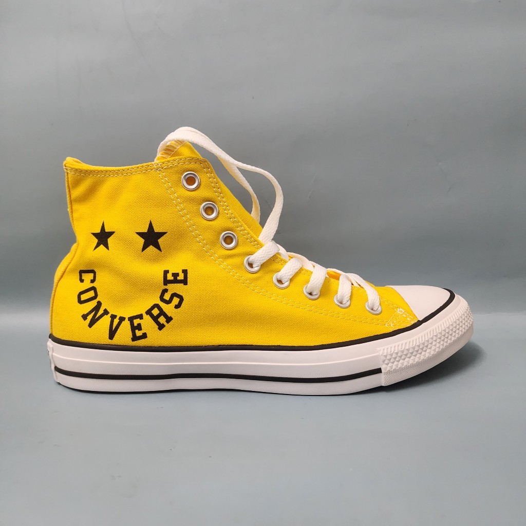 Giày Converse cheerful cổ cao màu vàng nam nữ