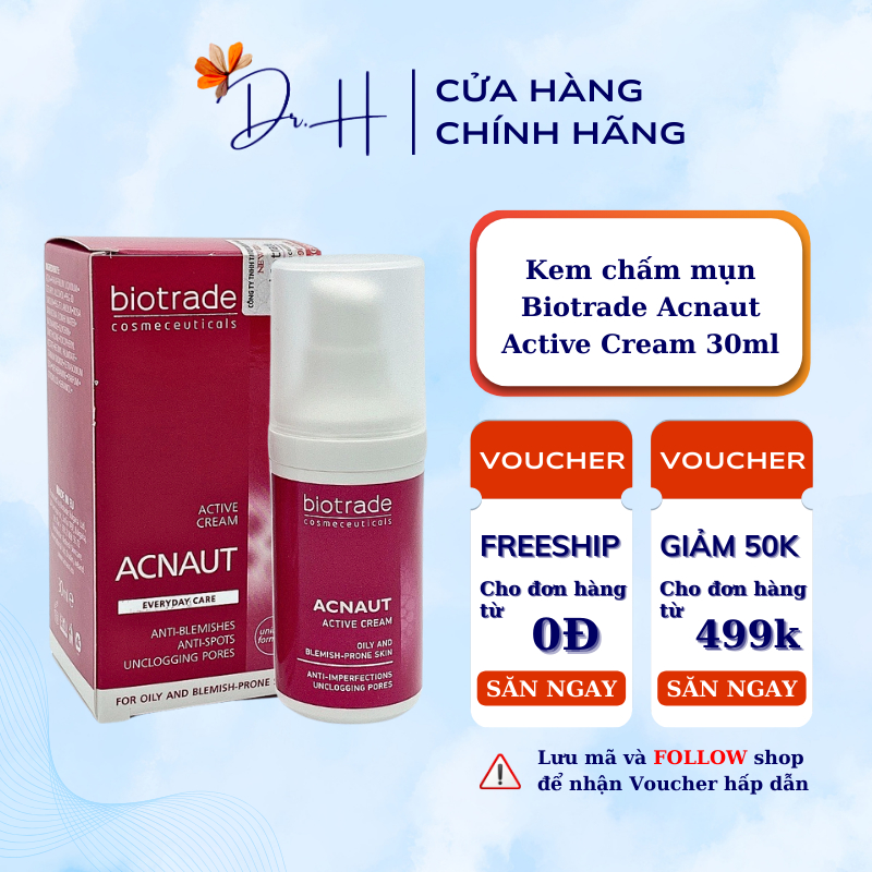 Kem chấm mụn Biotrade Acnaut Active Cream 30ml