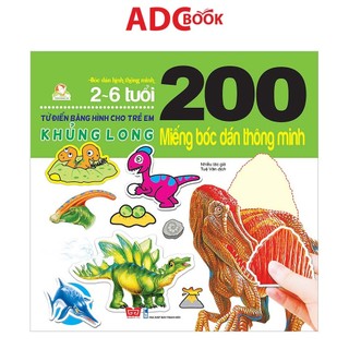 Sách - 200 miếng bóc dán thông minh - khủng long