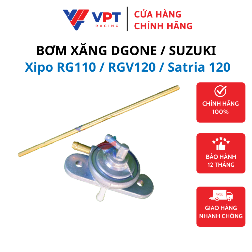 Bơm xăng (bơm nhiên liệu) Xipo RG110 / RGV120 / Satria120 chính hãng