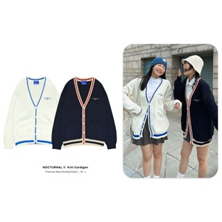 Áo Cardigan Len Dệt Kim NOCTURNAL Signature Unisex Local Brand Cao Cấp