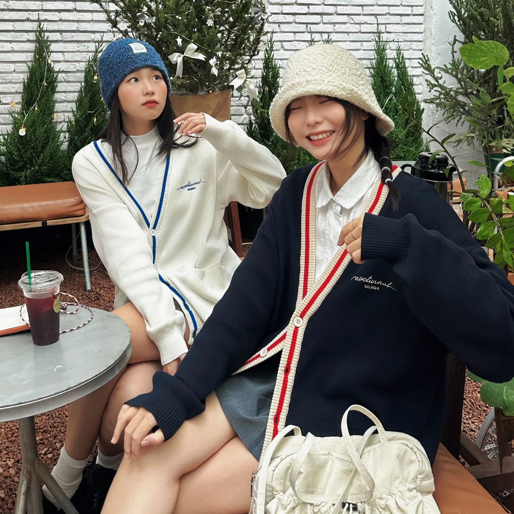 Áo Cardigan Len Dệt Kim NOCTURNAL Signature Unisex Local Brand Cao Cấp