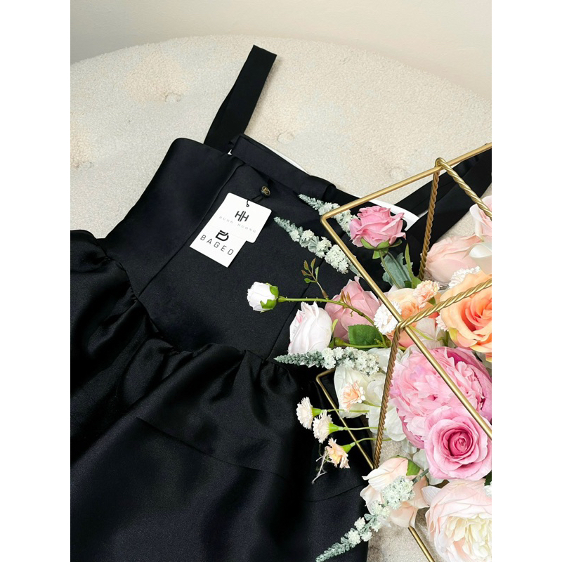 Đầm dây nhấn nơ sau dáng xòe ngắn xinh 𝑴𝒂𝒏𝒈𝒂 𝑫𝒓𝒆𝒔𝒔- BAGEO