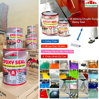 Sơn sàn và nền bê tông chuyên dụng epoxy seal boongke - bộ 4kg