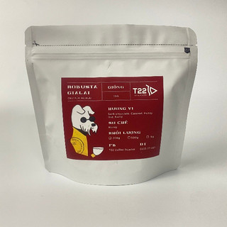 T22 hạt cà phê Robusta-Gia Lai gói 200g pha phin/chiết máy/handbrew