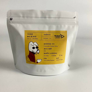 Hạt blend t22roaster - blend gói 200g dùng pha phin, pha máy